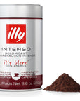 illy Ground Coffee Espresso - 100% Arabica Coffee Ground - Intenso Dark Roast - Warm Notes of Cocoa & Dried Fruit - Rich Aromatic Profile - Precise Roast - No Preservatives - 8.8 Ounce