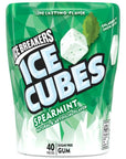 Sugar Free Ice Cubes Gum Wintergreen Spearmint Peppermint Black Cherry Cherry Limeade and Arctic Grape 240 Pieces  Bundled with Make Your Day Bag Clip