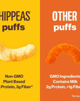 Hippeas Chickpea Puffs Variety Pack Vegan White Cheddar Nacho BBQ 4 Ounce Pack of 6 4g Protein 3g Fiber Vegan GlutenFree Crunchy Plant Protein Snacks