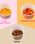 EATSON Tteokpokki 3 Flavors with KPOP SEVENTEEN Assort 6 pack  Hot Spicy  Sweet Spicy Creamy Jjajang from Korea