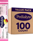 Pedialyte Electrolyte Powder Packets, Strawberry Lemonade, Hydration Drink, 100 Single-Serving Powder Packets