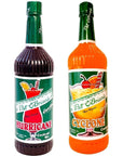 Pat OBriens French Quarter New Orleans Cocktail Bundle  1 Each of Hurricane and Cyclone NonAlcoholic Liquid Cocktail Mixes One Liter Plastic Bottles 676 Fluid Ounces Total