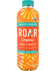 Roar Organic Electrolyte Infusions  USDA Organic  Mango Clementine  with Antioxidants B Vitamins LowCalorie LowSugar LowCarb Coconut Water Infused Beverage 18 Fl Oz Pack of 12