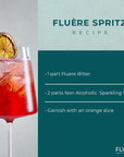 FLUÈRE BITTER  Non Alcoholic Aperitivo Bittersweet Liqueur Alternative  Award Winning NonAlcoholic Spirit  Ideal for NonAlcoholic Cocktails