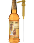 Jordan's Skinny Syrups Sugar Free Butter Toffee Coffee Syrup 750 mL Bottle with By The Cup Syrup Pump