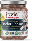 Jovial 100 Organic Borlotti  Borlotti Organic Borlotti No Saturated Fat Gluten Free Recyclable Glass Great Source of Fiber No Additives or Preservatives Product of Italy  13 Oz 6 Pack