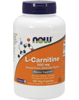 Now Foods L-Carnitine 500 mg 180 Capsules