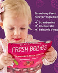 Fresh Bellies Strawberry Feels Forever| Strawberry Freeze Dried Healthy Snack for Kids| Gluten Free Freeze Dried Fruit Kids Snack with No Preservatives & No Added Sugar| Age 12+ Months| 6-Pack