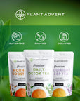 Plant Advent Premium Morning Boost Tea  14Day Tea That Blends Green Tea Rooibos Ginseng Roots Linden Blossom and Rose Petals for a Full Fragrant Cup of Tea to Drink as an Alternative to Energy Drinks