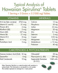 Nutrex Hawaii, Pure Hawaiian Spirulina - 1000 mg Tablets - Hawaiian Grown Natural, Nutrient Rich Superfood - Immune Support, Detox & Energy - Vegan Complete Protein, Non-GMO, Original, 180 Count