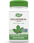 Nature's Way Premium Herbal Goldenseal Herb 700 mg per serving 100 Vcaps