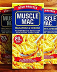 Muscle Mac  Macaroni and Cheese Pasta For All Ages 20 Grams Of High Protein Per Serving Real Cheese NonGMO 24 Pack