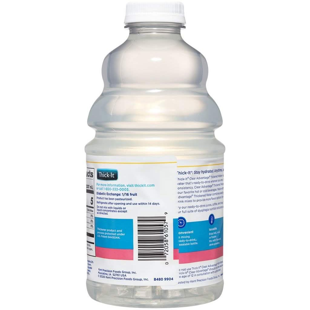 ThickIt Clear Advantage Thickened Water  Nectar Consistency 46 oz Bottle Pack of 4