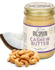 Big Spoon Roasters Cashew Butter with Coconut Nectar and Sea Salt - Keto Friendly, Fair Trade Cashews - Low Sugar & Palm Oil Free - Natural Ingredients - Vegan Gourmet Nut Butter Spread - 13 Ounces