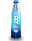 ZenWTR UltraPure Vapor Distilled Water 1 Liter Pack of 12 Bottled Water 95 pH Alkaline Water with Electrolytes for a Crisp Refreshing Taste