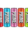 Prime Energy Drink Cans 5 Flavor Variety Pack - 12 Fl Oz Cans - 5 Cans