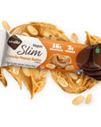 Nugo Slim Dark Chocolate Crunchy Peanut Butter 16g Vegan Protein 3g Sugar 7g Fiber Low Net Carb Keto Friendly Gluten Free 24 Count