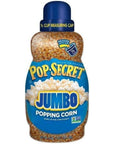 Pop Secret Big and Fluffy Jumbo Popping Corn 30 oz Jar Free 12 Cup Measuring Cup