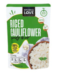 Kitchen  Love Riced Cauliflower 8 oz 6 Pack  Low Carb Rice Alternative Vegan Gluten Free Ready to Eat Food or Microwaveable Food Dairy Free Shelf Stable Food Precooked Rice