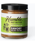 Humble Nut Butter | 8.0 oz (Pack of 1) | Truffle Herb Walnut Butter | High Protein Healthy Snacks | Keto, Gluten Free & Vegan | Garlic, Onion, Mushroom & Spices | Gourmet Housewarming Gift