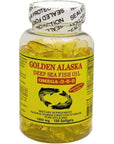 Golden Alaska Deep Sea Omega-3-6-9 Fish Oil 1000mg 100 Softgels