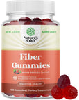 Sugar Free Fiber Gummies for Adults - High Fiber Supplement Gummies Vitamins for Adults with Prebiotic Soluble Chicory Root for Immunity and Digestive Support - Non GMO Halal Vegan Kosher Gluten Free