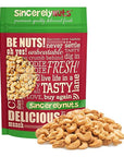 Sincerely Nuts  Whole Cashews Roasted and Salted  Five Lb Bag  Deluxe Kosher Snack Food  Healthy Source of Protein Vitamin  Mineral Nutritional Content  Gourmet Quality Vegan Cashew Nut