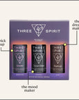 Three Spirit NonAlcoholic Alternative Spirits  Starter Gift Set  Choose Your Mood For Every Occasion  With Adaptogens  Nootropics  Livener Elixir  Nightcap  Award Winning Gluten Free  Vegan