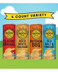 The Good Crisp Company, Potato Chips Variety Pack, 5.6 Ounce Canisters, Pack of 4 (Variety Pack) Non-GMO, Allergen Friendly, Potato Chip Snack Pack, Gluten Free Snacks