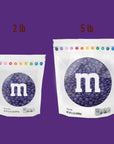 MMS Purple Milk Chocolate Candy 2lbs Bulk for Parties Gifts Desserts DIY Decorations