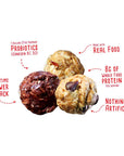 simplyFUEL Whole Food Protein Balls with Probiotics  Chocolate Coconut Peanut Butter Protein Snacks  8g Protein Snack  Gluten Free Energy Balls 1 Pack of 12 Balls