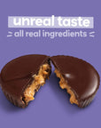 UNREAL Dark Chocolate Almond Butter Cups| 5g Sugar | Certified Vegan, Gluten Free, Fair Trade, Non-GMO | No Sugar Alcohols or Soy | 0.53 Ounce (Pack of 40)