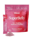 Blume SuperBelly Gut Health and OnTheGo Hydration Packets SugarFree with Prebiotics Probiotics Apple Cider Vinegar Vitamin C and Electrolytes Strawberry Hibiscus 15 Sticks