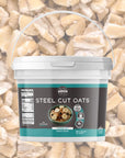 Birch  Meadow Steel Cut Oats 1 Gallon Bucket Whole Grain Irish Oatmeal Breakfast