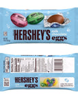 HersheyMilk Chocolate Easter Eggs 45 COUNT individually Wrapped Milk Chocolates in Blue Pink Green Foil Pastel Color Foil  Easter Candy Eggs