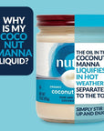 Nutiva Organic Coconut Manna Puréed Coconut Butter, 15 Oz (Pack of 2), USDA Organic, Non-GMO, Whole 30 Approved, Vegan, Gluten-Free & Keto, Creamy Spread to Boost Smoothies & Oatmeal