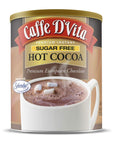 Caffe DVita Sugar Free Hot Cocoa Mix  Sugar Free Hot Chocolate Mix Gluten Free Low Fat No Cholesterol No Hydrogenated Oils No Trans Fat Kosher Hot Cocoa Mix Bulk  10 Oz Can