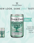 Fever Tree Elderflower Tonic Water  Premium Quality Mixer  Refreshing Beverage for Cocktails  Mocktails Naturally Sourced Ingredients No Artificial Sweeteners or Colors  150 ML Cans  Pack of 24