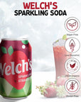 Welchs Sparkling Soda 12 Fl Oz 12 Count Total  144 oz Strawberry x 12