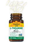 Country Life L-Theanine, 200mg Suntheanine L-Theanine, 30 Vegan Capsules, Certified Gluten Free, Certified Vegan, Certified Halal