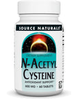 Source Naturals N-Acetyl Cysteine Antioxidant Support 600 mg Dietary Supplement That Supports Respiratory Health* - 60 Tablets