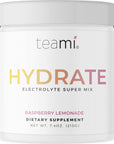 Teami Electrolytes Powder - Hydration Calcium, Magnesium, Chloride & Potassium Supplement 45 servings, Hydrate Electrolyte Powder Mix with Vitamins & Minerals - Energy Ketones Drink, Keto Electrolytes