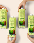 Real Coco Organic Pressed Coconut Water 6Pack 1L USDA Organic No Sugar Added Essential Electrolytes Plant Based NON GMO Dairy  Soy Free