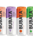 BUBALA Fruit Infused Seltzer Water Variety Pack Apple Grape Orange Peach 12 Fl Oz Pack of 8