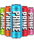 Prime Energy Drink Cans 5 Flavor Variety Pack - 12 Fl Oz Cans - 5 Cans