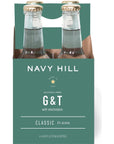 Alcohol Free GT by Navy Hill  All Natural Cocktail Mixer with Electrolytes  Made in the USA  Case of 24845 Fl Oz Bottles