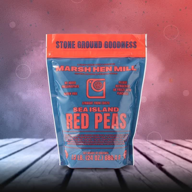 Marsh Hen Mill Sea Island Red Peas Premium Quality Pure Heirloom Red Cowpeas for Southern Cooking High Fiber Nutrient Rich Legumes Ideal for Hoppin John  More  Non GMO All Natural Ingredients 24 oz