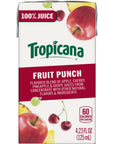 Tropicana 100 Juice Box Fruit Punch 423oz Pack of 44  Real Fruit Juices Vitamin C Rich No Added Sugars No Artificial Flavors