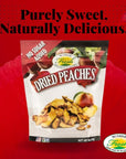 Sunrise Fresh Dried Fruit  Dried California Peaches  AllNatural Dehydrated Unsweetened No Added Sugar Resealable Snack 6oz Bag