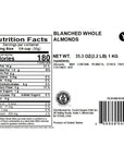 Yupik Nuts Blanched Whole Almonds, 2.2 lb